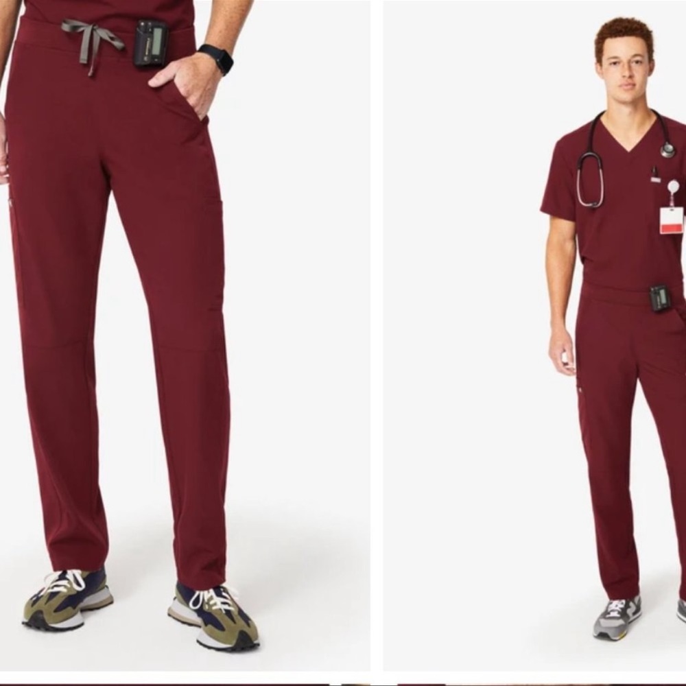 Figs Men’s Axim 2.0 Cargo Pants Scrubs Burgundy S